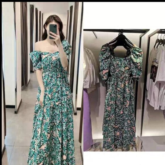 ZARA PRINTED POPLIN DRESS Size S NEW WITH TAG! - Picture 16 of 16